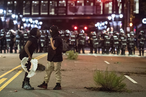 Protests break out in charlotte 44004