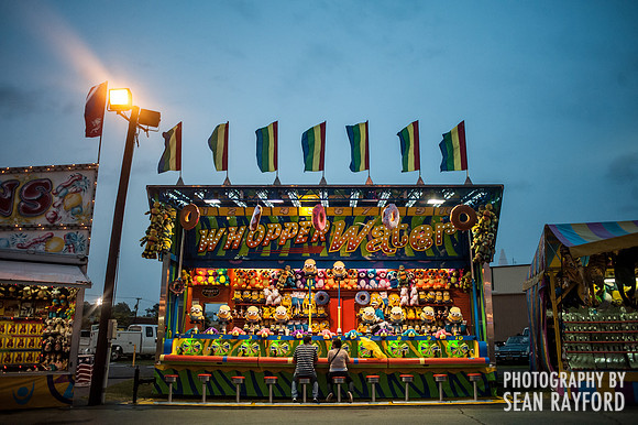 South Carolina State Fair Photos - Rainy Night