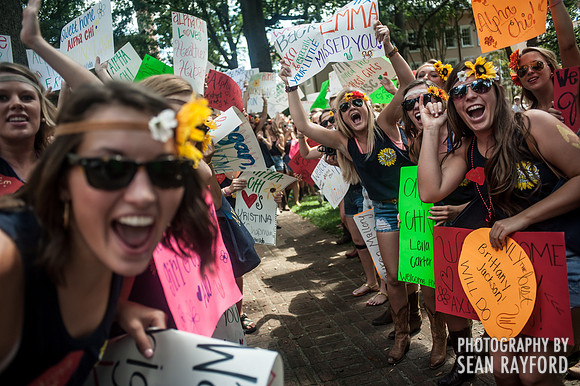 Sorority Bid Day - University of South Carolina - 2013