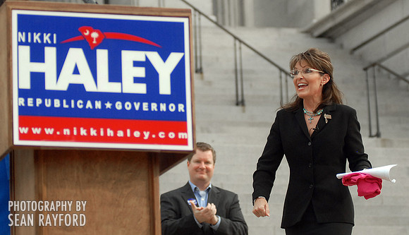 Sarah Palin and Nikki Haley in Columbia SC