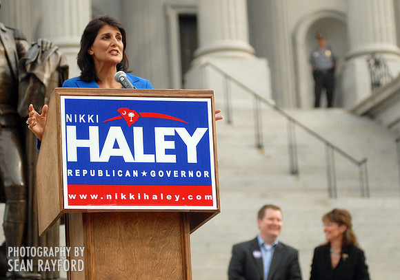 Sarah Palin and Nikki Haley in Columbia SC