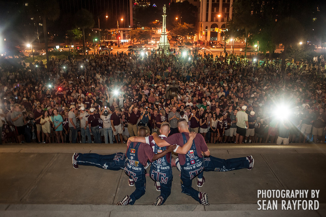 Texas A&M Pep Rally vs. South Carolina in Columbia, SC. 8