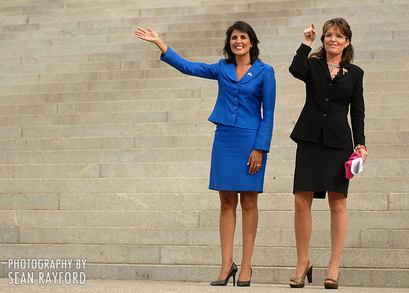 Sarah Palin and Nikki Haley in Columbia SC