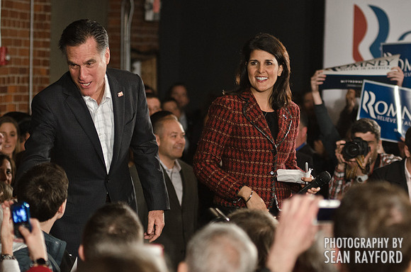 Mitt Romney and Nikki Haley