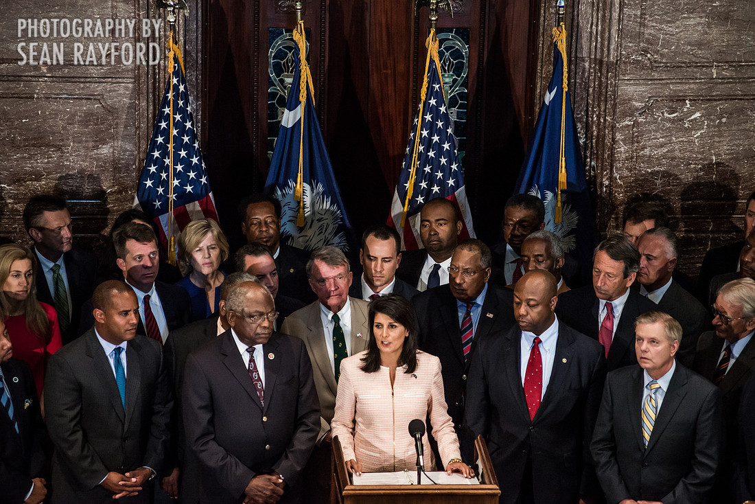 Confederate Flag Press Conference - Nikki Haley - SC
