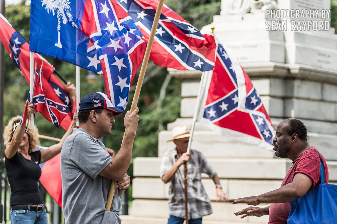 Confederate flag in Columbia SC - June 27 2015