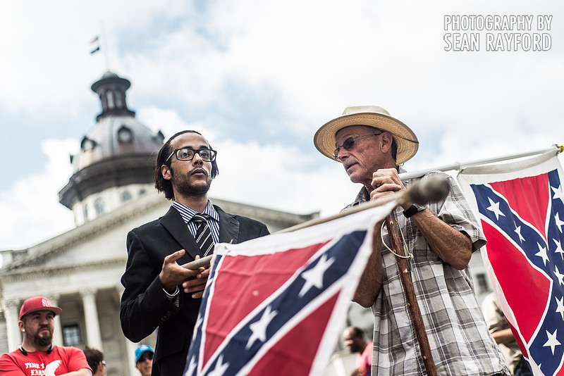 Confederate flag in Columbia SC - June 27 2015