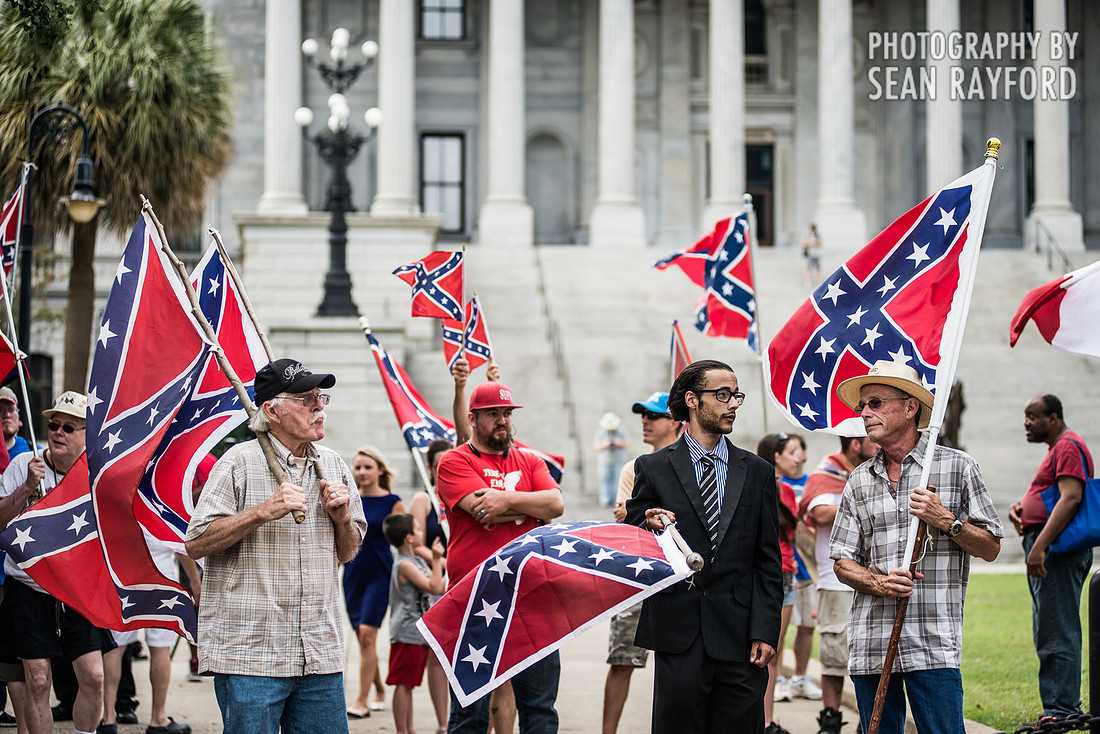 Confederate flag in Columbia SC - June 27 2015