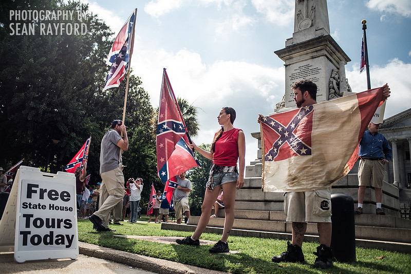 Confederate flag in Columbia SC - June 27 2015