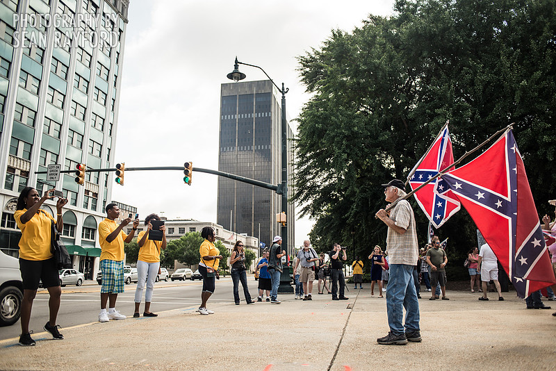 Confederate flag in Columbia SC - June 27 2015