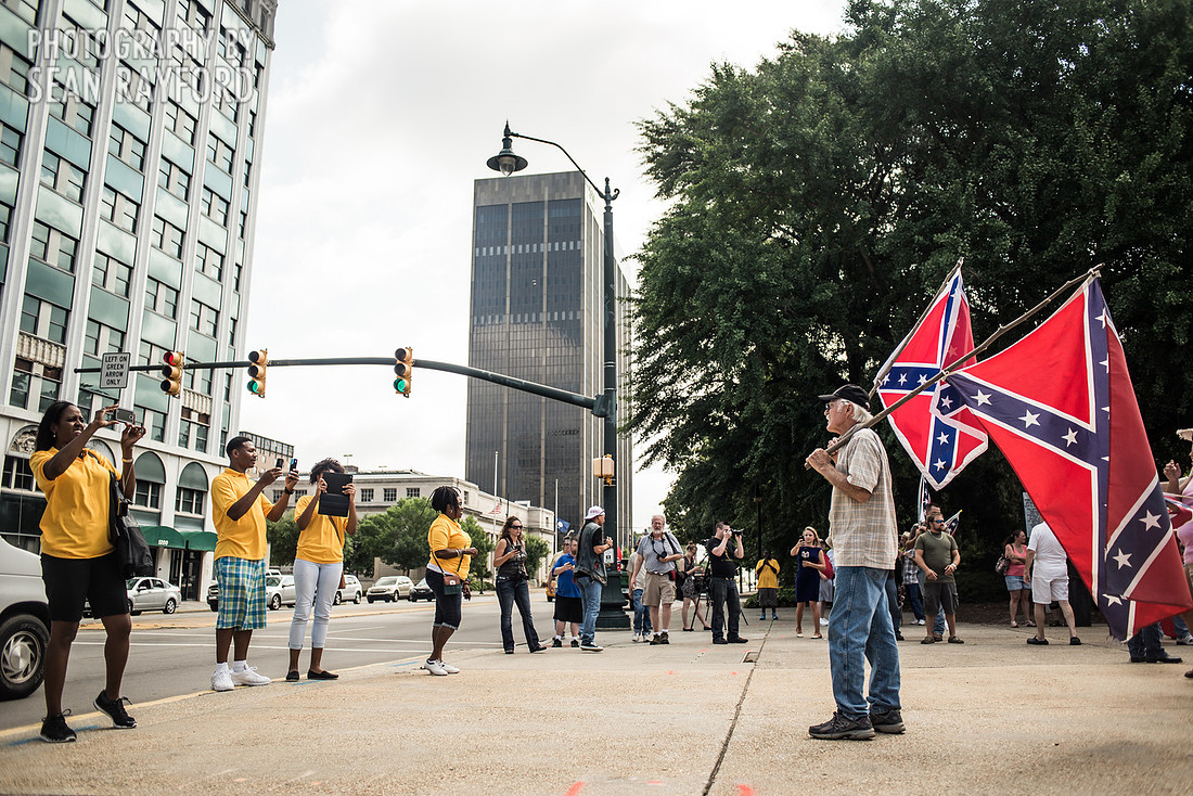 Confederate flag in Columbia SC - June 27 2015