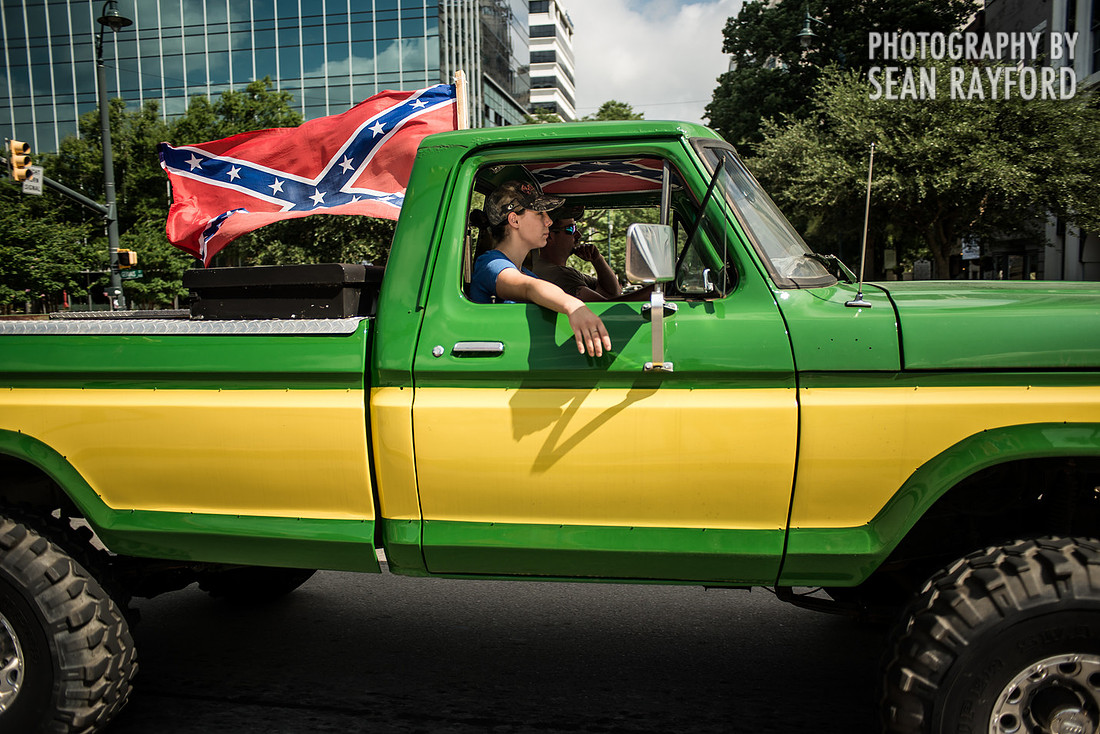 Confederate flag in Columbia SC - June 27 2015