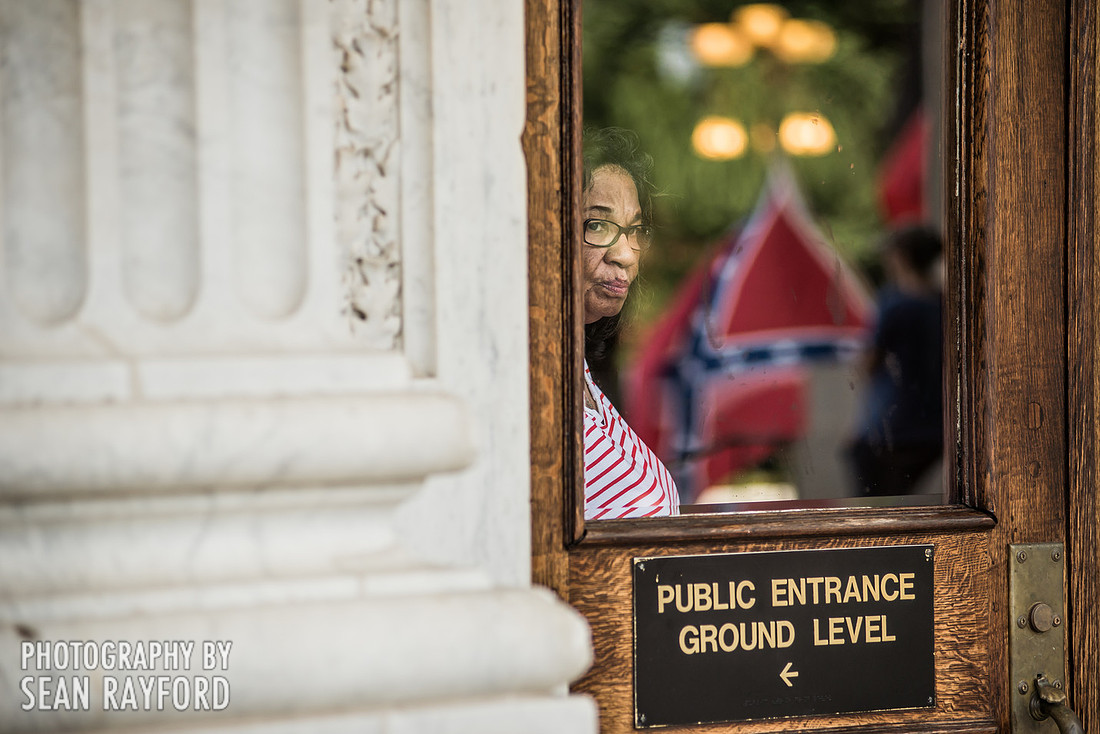 Confederate flag in Columbia SC - June 27 2015