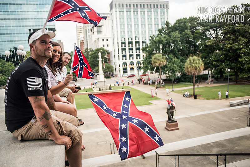 Confederate flag in Columbia SC - June 27 2015