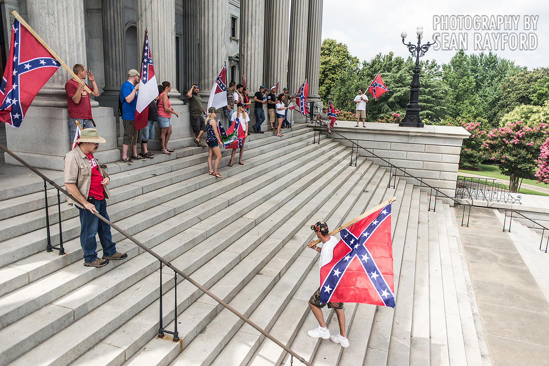 Confederate flag in Columbia SC - June 27 2015