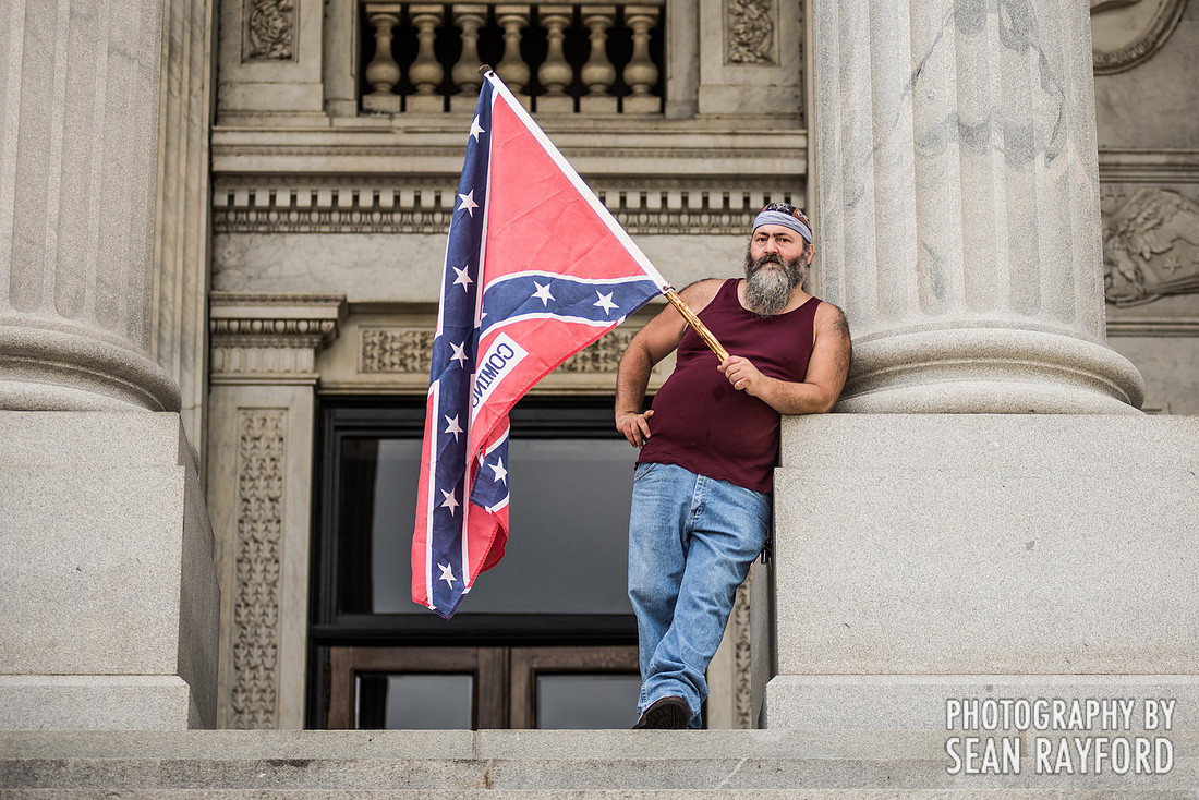 Confederate flag in Columbia SC - June 27 2015