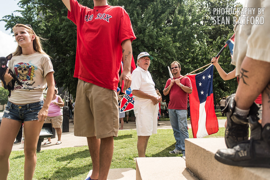 Confederate flag in Columbia SC - June 27 2015