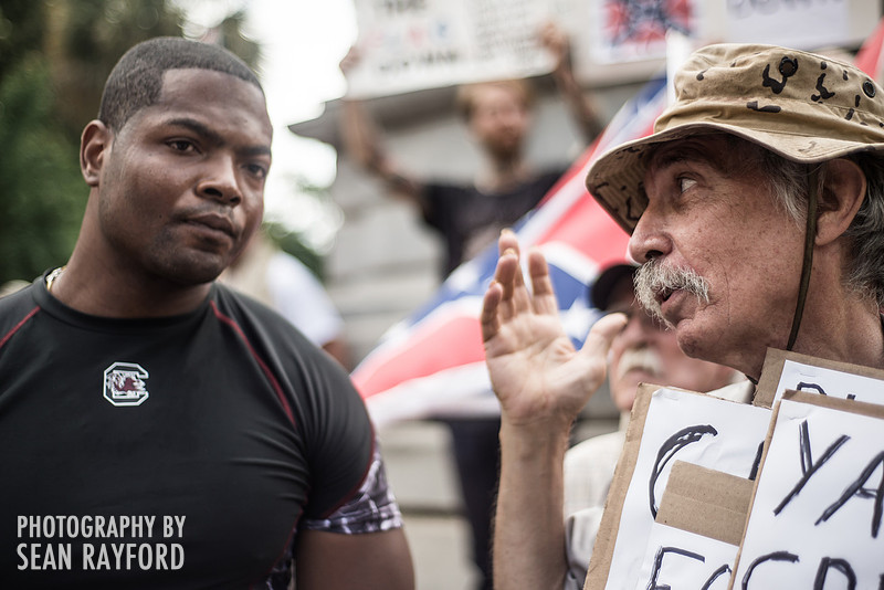 Confederate flag in Columbia SC - June 27 2015