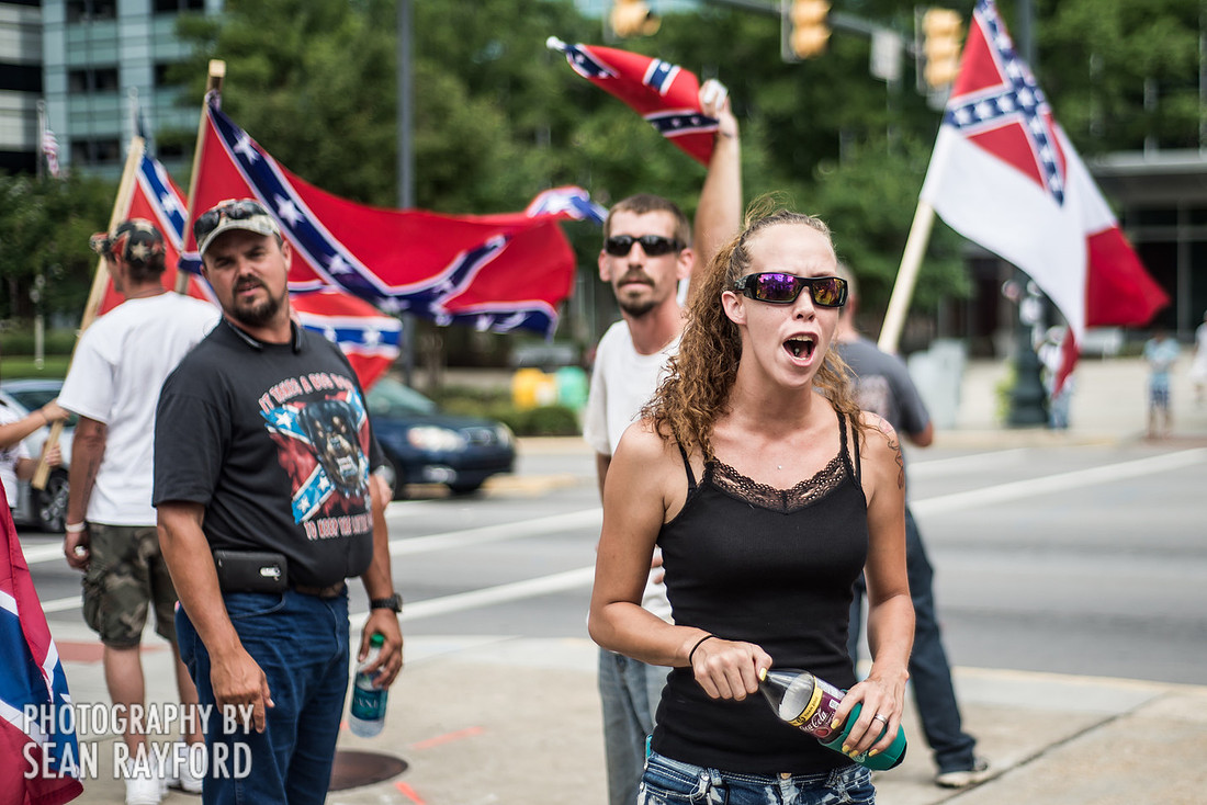 Confederate flag in Columbia SC - June 27 2015