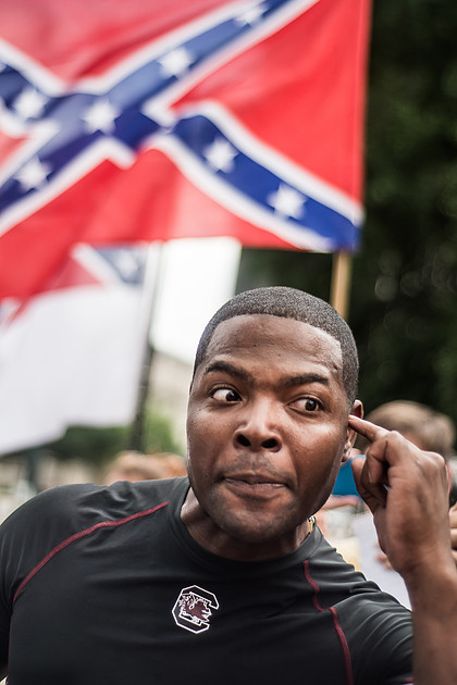 Confederate flag in Columbia SC - June 27 2015