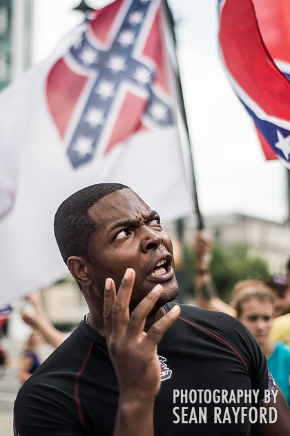 Confederate flag in Columbia SC - June 27 2015