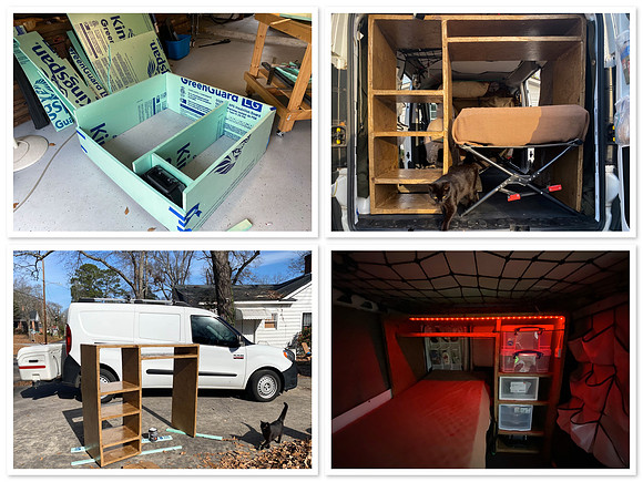 vanlife lightweight foam furniture