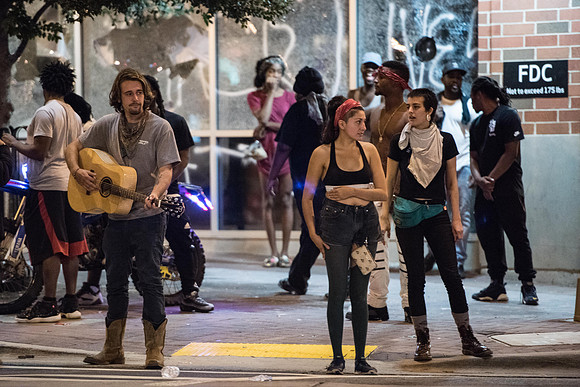 Protests break out in charlotte 45815