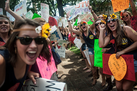 Sorority Bid Day - University of South Carolina - 2013