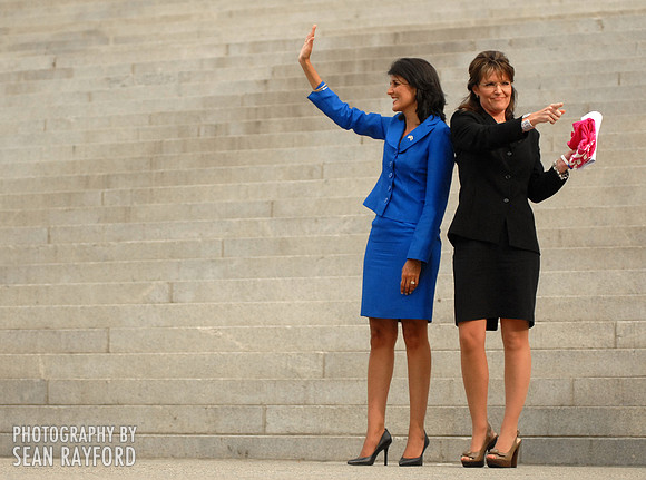 Sarah Palin and Nikki Haley in Columbia SC