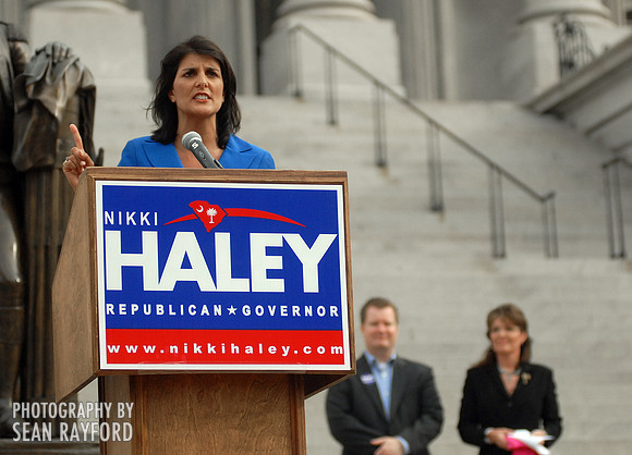 Sarah Palin and Nikki Haley in Columbia SC