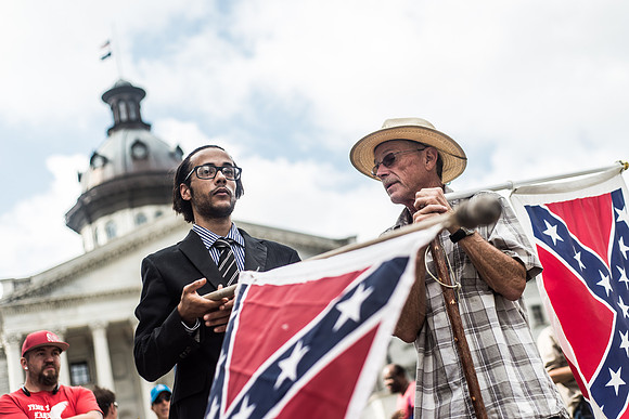 Confederate flag in Columbia SC - June 27 2015