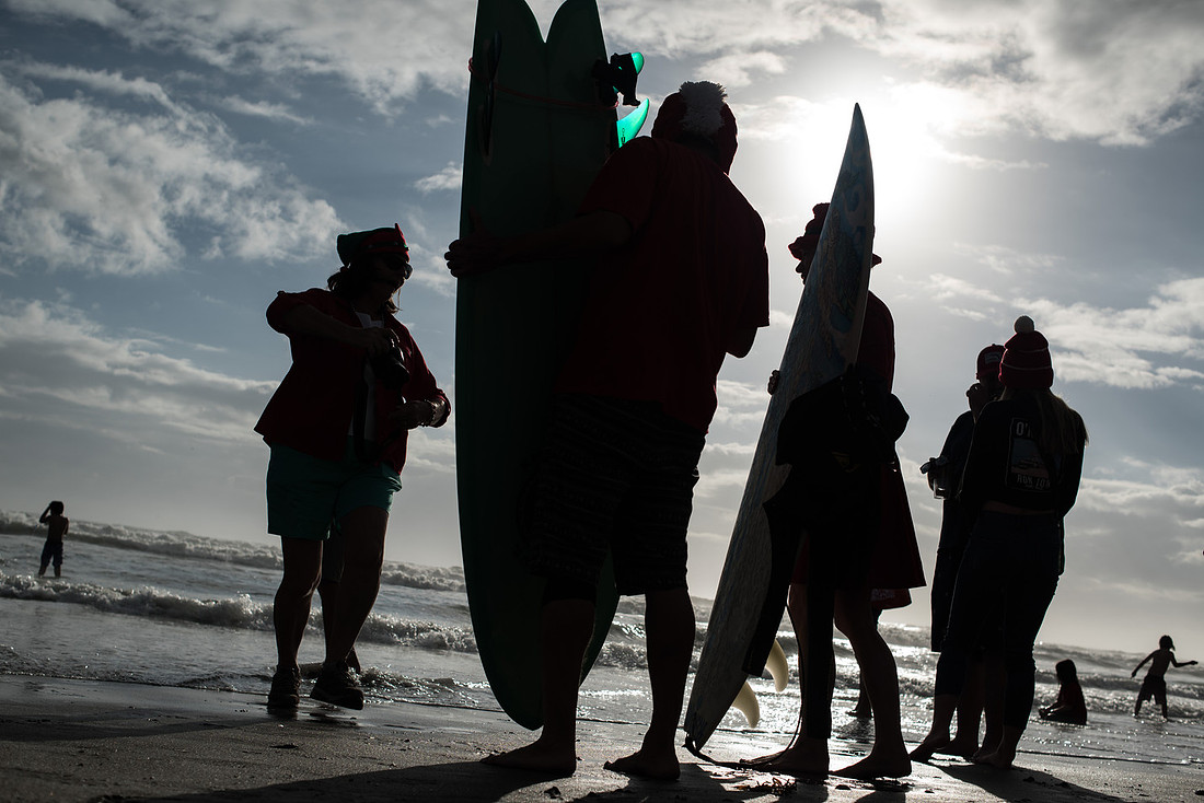 surfing santas by columbia sc photographer