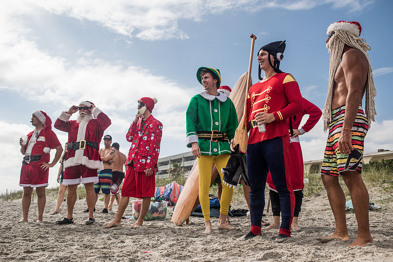 surfing santas by columbia sc photographer