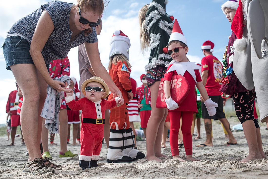 surfing santas by columbia sc photographer
