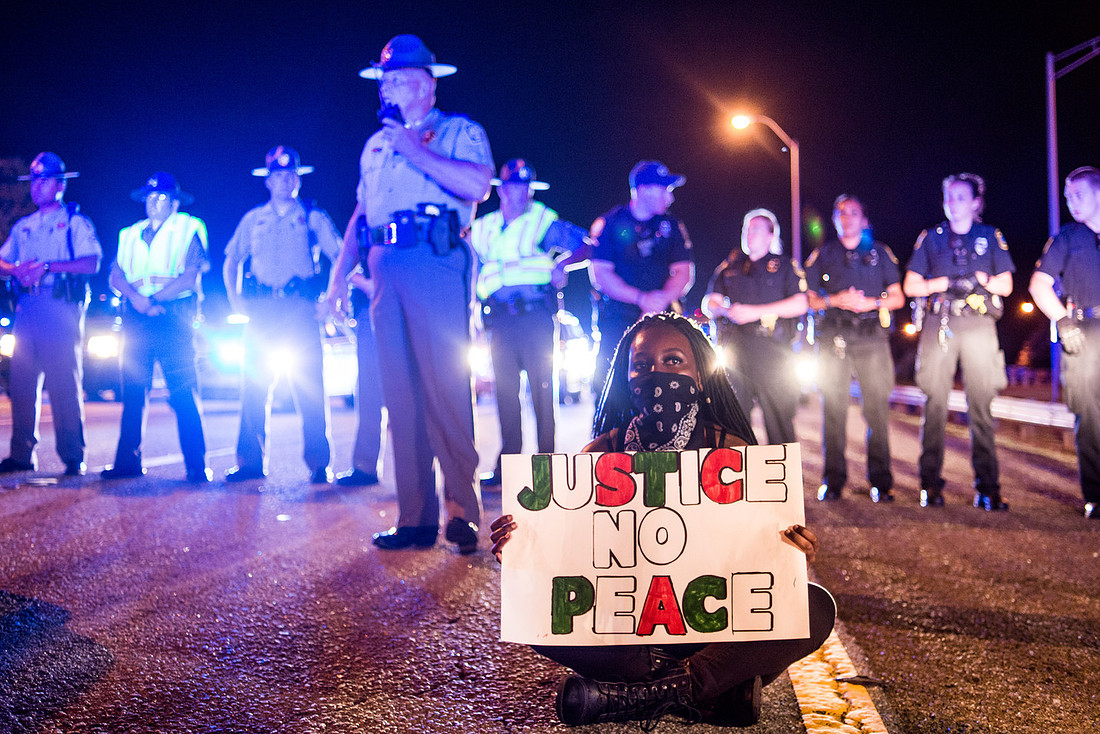 Protest photo by South Carolina photojournlaist Sean Rayford