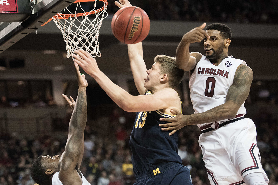 Michigan Carolina M Basketball  by Columbia Sc photographer Sean Rayford