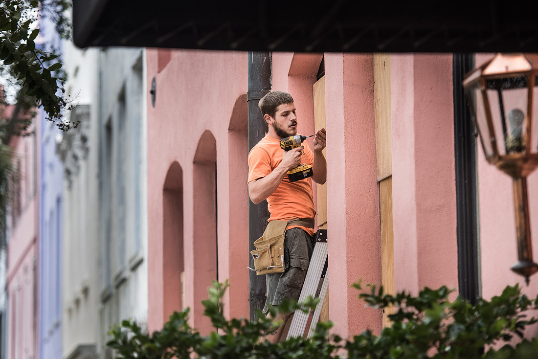 Preparations for Hurricane Matthew in Charleston SC  South Carolina photographer Sean Rayford