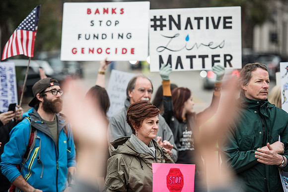 columbia Wells Fargo NoDAPL Protest Photos-9