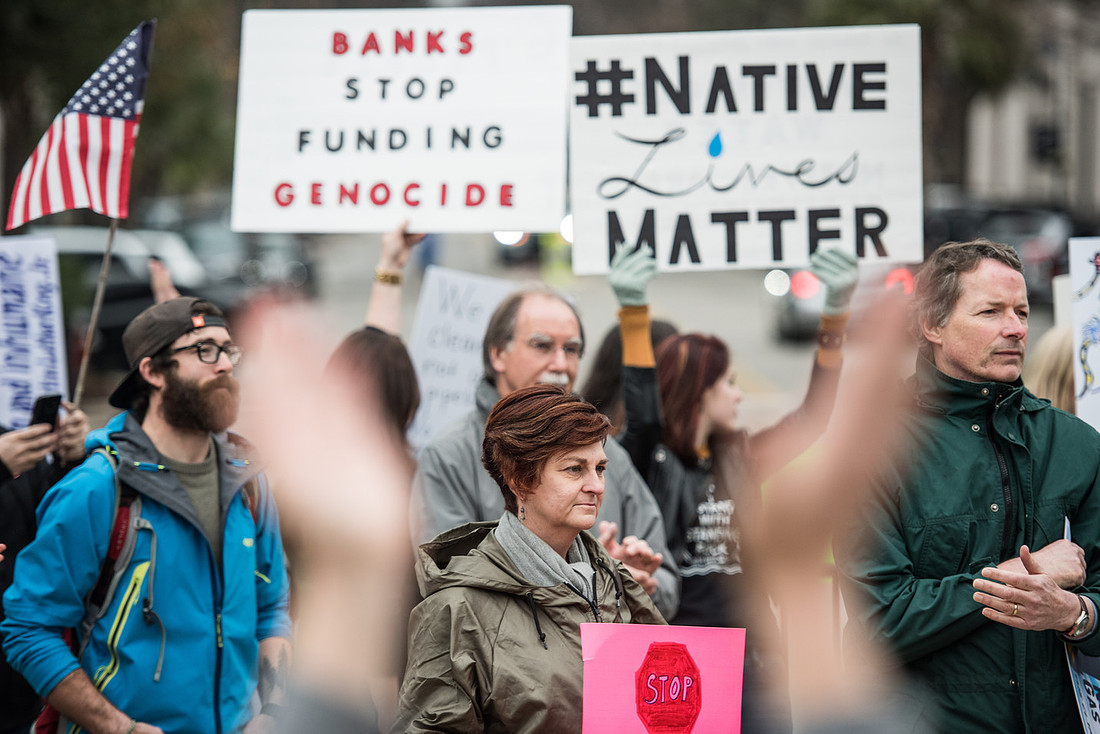 columbia Wells Fargo NoDAPL Protest Photos-9