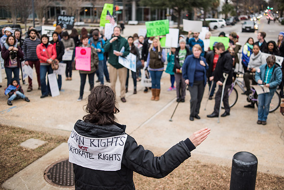columbia Wells Fargo NoDAPL Protest Photos-11