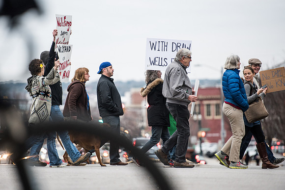 columbia Wells Fargo NoDAPL Protest Photos-12