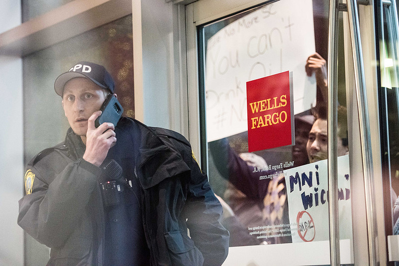 columbia sc Wells Fargo NoDAPL Protest Photos-17