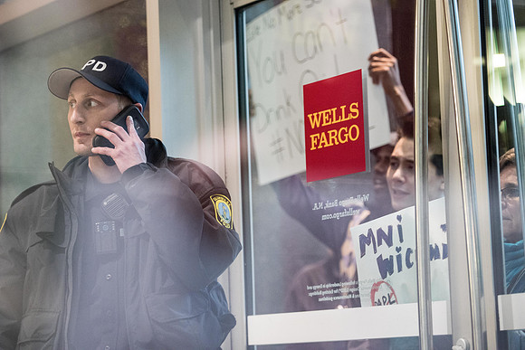 columbia Wells Fargo NoDAPL Protest Photos-18