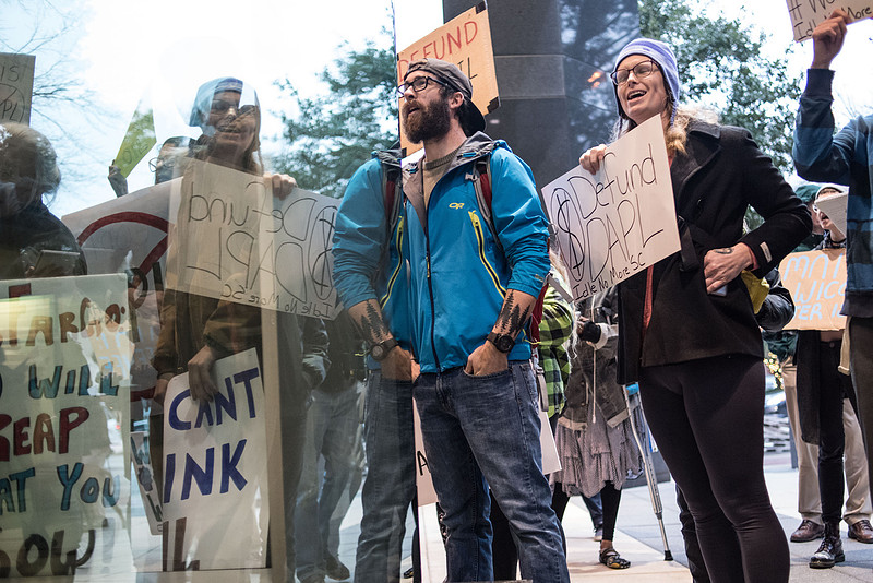 columbia Wells Fargo NoDAPL Protest Photos-22
