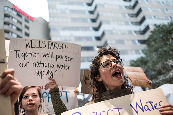 columbia Wells Fargo NoDAPL Protest Photos-23