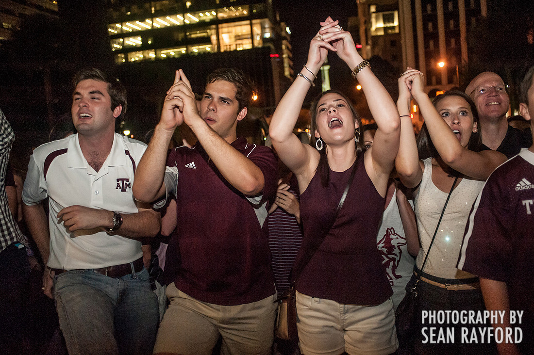 Texas A&M Pep Rally vs. South Carolina in Columbia, SC. 8