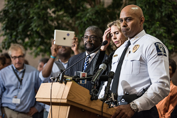 Charlotte Mayor Jennifer Roberts And Police Chief Hold News Conference On Protests Following Recent Police Shooting  46277