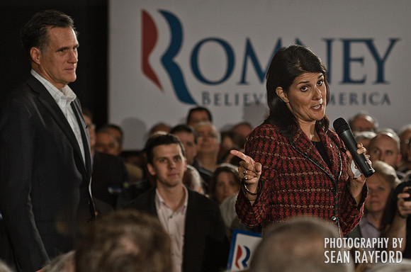 Mitt Romney and Nikki Haley