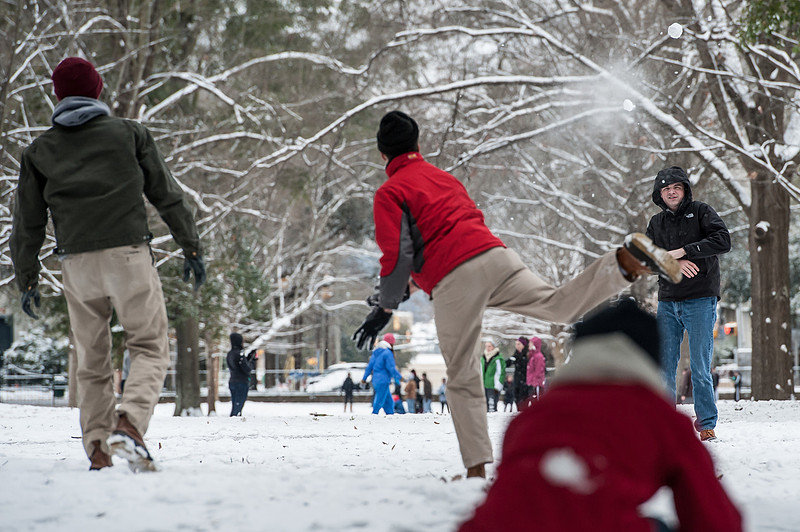 Snow in Columbia SC - Jan 2014