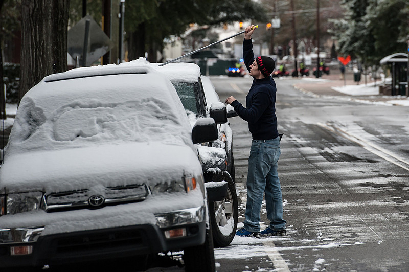 Snow in Columbia SC - Jan 2014